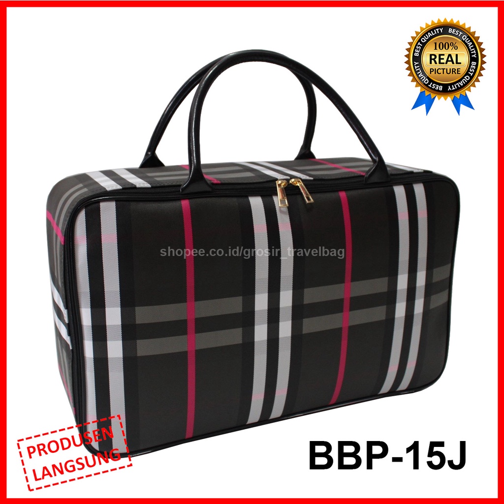 Travel Bag Premium Jumbo - Tas Travel Jumbo - Tas Pakaian Besar - Travel Bag Wanita -Travel Bag Kulit Sintetis Waterproof - Best Quality