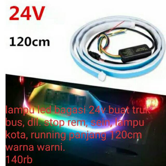 LED BAGASI RGB TRUK 2 AKI 24 VOLT LED BAGASI RGB BUS 60 LED 120 CM GRADE A+ SEIN STOP MODUL led