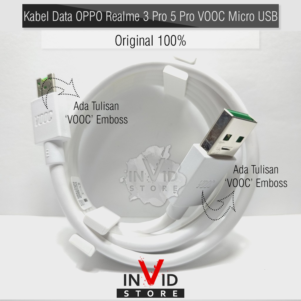 Kabel Data OPPO Realme 3 Pro 5 Pro VOOC Micro USB