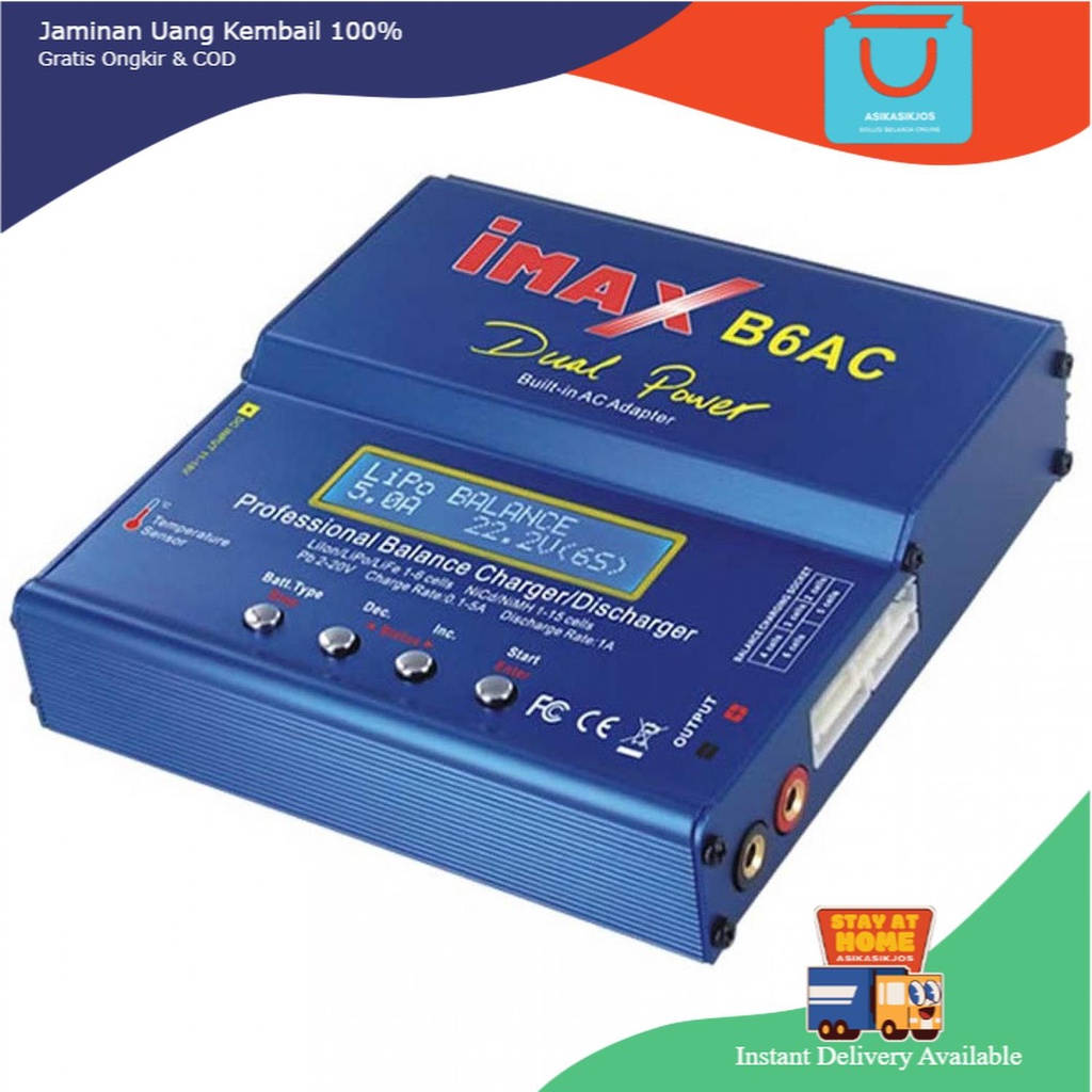 IMAX B6AC Charger Baterai LiPo dengan AC Adapter Integrated