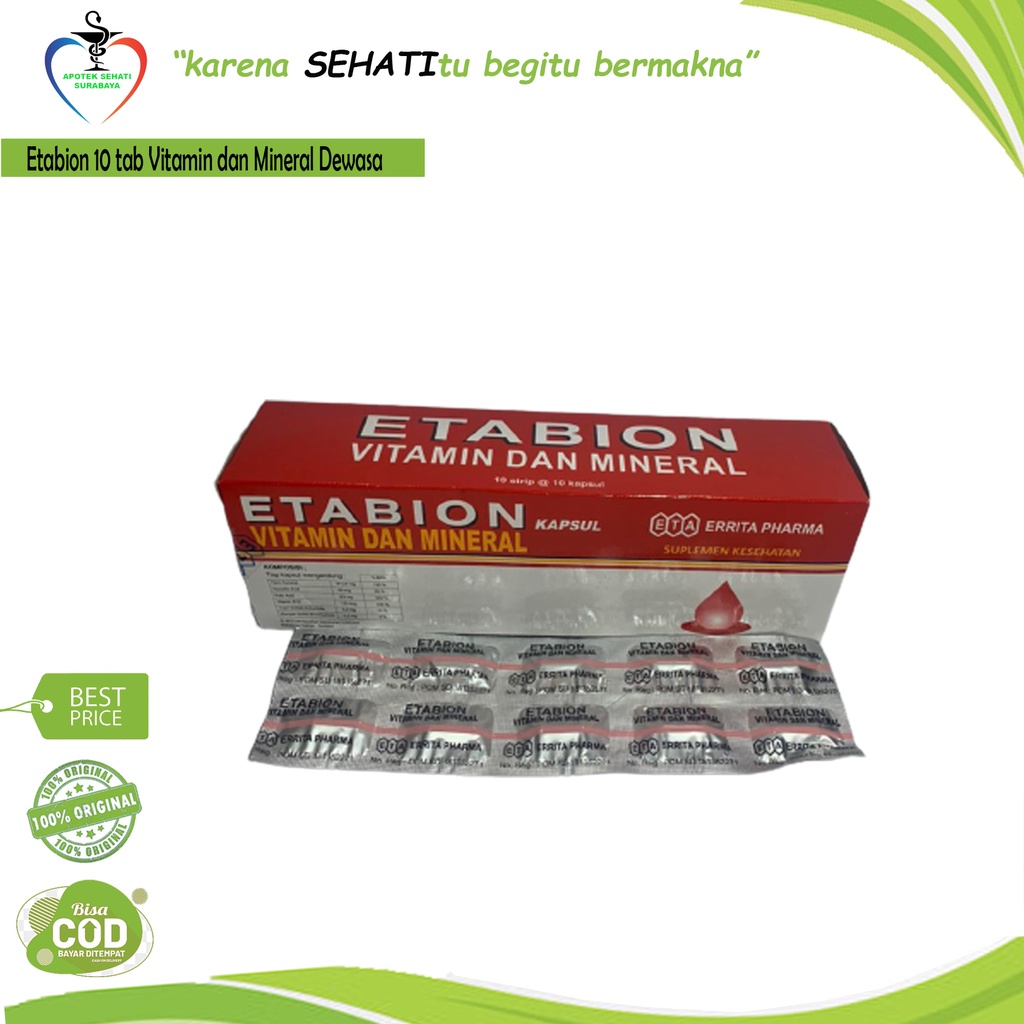 ETABION KAPSUL / MULTIVITAMIN IBU HAMIL / TAMBAH DARAH