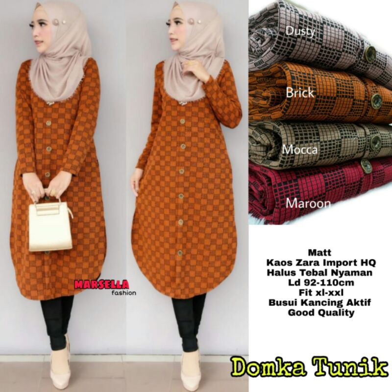 Long Tunik Kaos Zara Domka