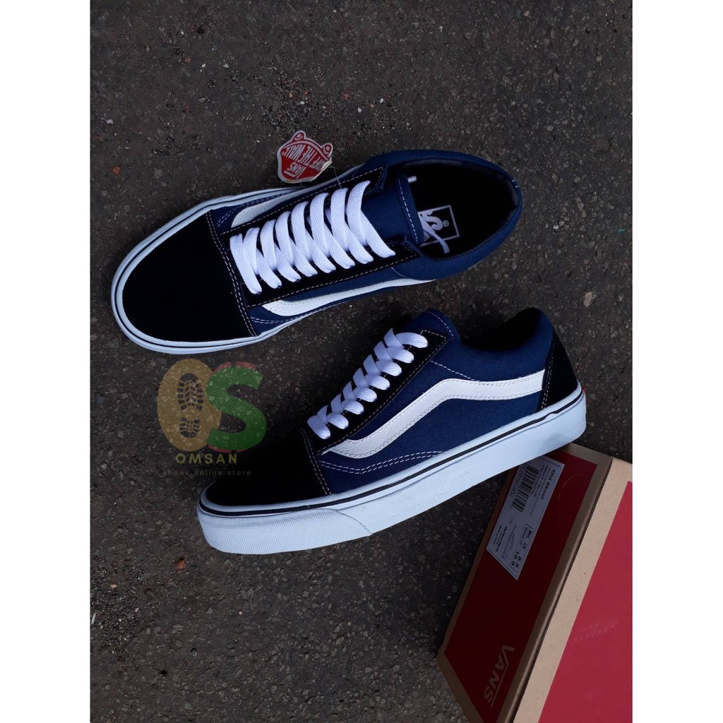 Grosir sepatu vans old cool navy black dt impor premium original asli termurah