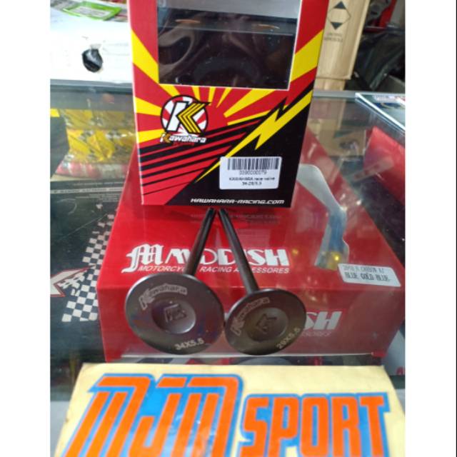 Klep Kawahara 34 29 batang 5,5mm - klep 34/29 5,5mm Kawahara racing