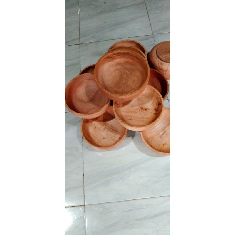 Mangkok kayu JUMBO diamater 19 cm