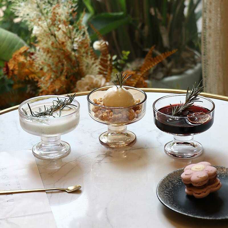Gelas Dessert Cup Simple Cocktail Goblet Glass 200ml 
