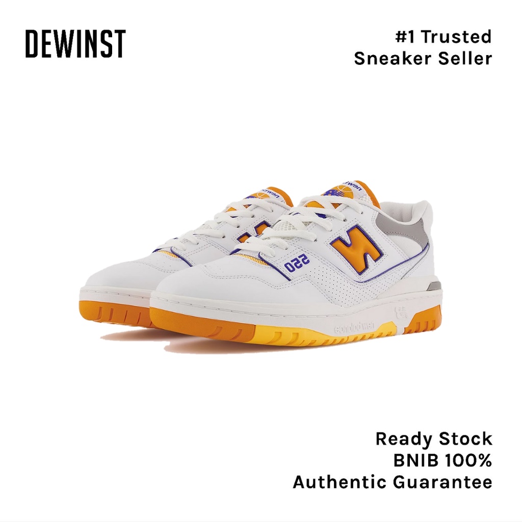 NEW BALANCE 550 'White Vibrant Orange" BNIB RESMI ORIGINAL