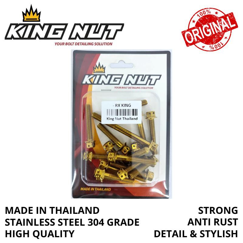Set Baut Blok Kalter RX King Probolt Stainless King Nut Thailand-3