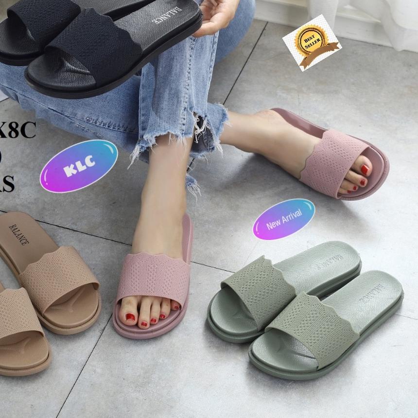 ➨ sandal karet perempuan sendal jelly wanita sandal balance 956 X8C terbaru ori produk impor ➪