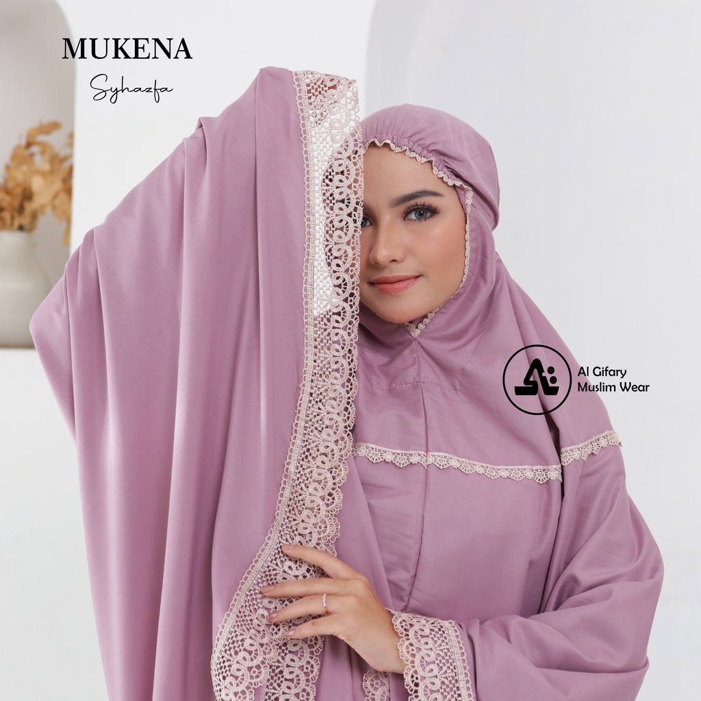 Mukena Dewasa Katun Renda Polos Syahzfa