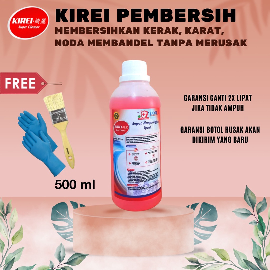 Penghilang Kerak Kamar Mandi Penghilang Noda Toilet Pembersih WC | Porselen | Besi | Plastik KIREI S