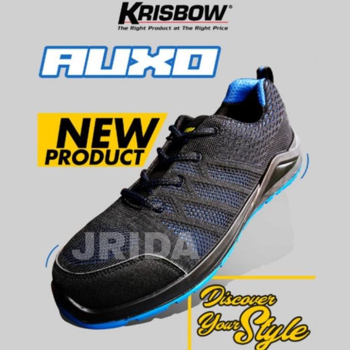 Safety Shoes Krisbow Sporty Auxo/ Sepatu Safety Krisbow Auxo Blue Termurah