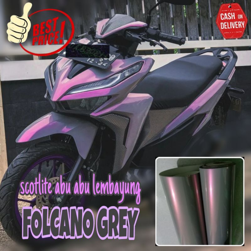 Jual Sticker Scotlite Abu Lembayung Volcano Grey Premium Lebar 50 Cm