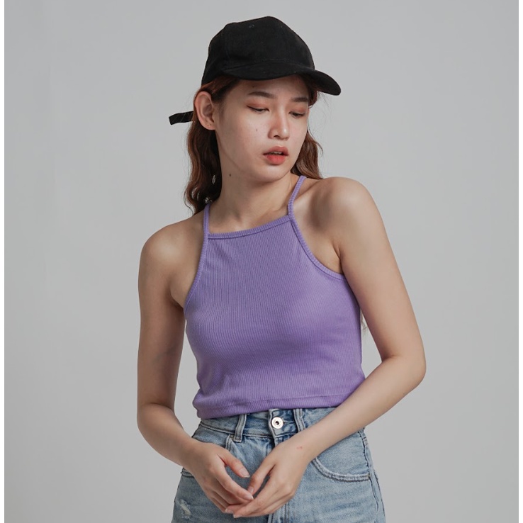 MODAVIE - MELODY TANKTOP Basic Crop Tank Top Rajut Baju Atasan Wanita