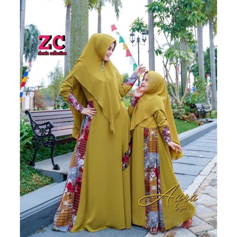 AURA SYAR'I SET ORIGINAL BY ZC  (MODEL TERBARU)