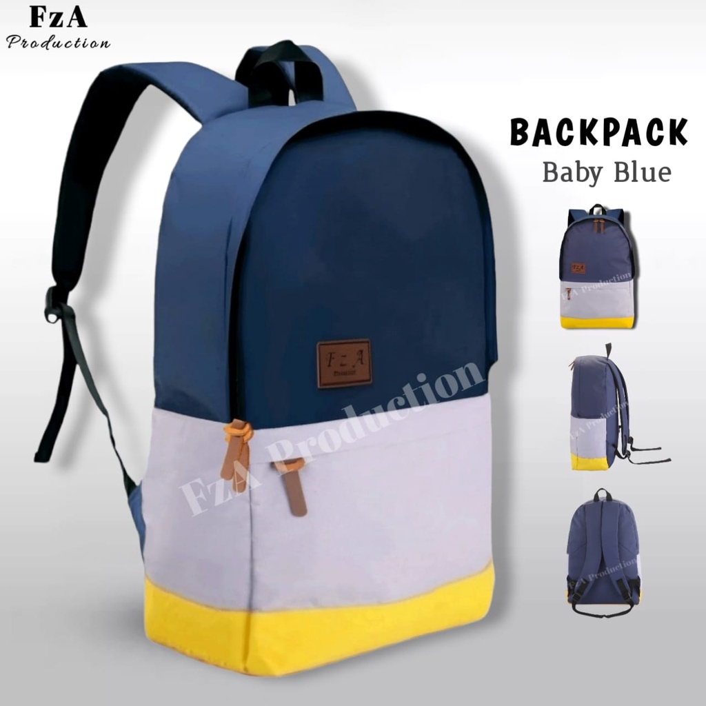 Tas Ransel Distro Kasual Pria Wanita Tas Ransel Laptop Tas Punggung Backpack Original FzA Free Dompet Sakko HP