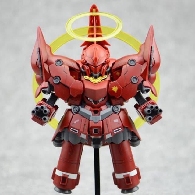 Original Made In Japan SD BB neo zeon zeong sinanju + action base + effect