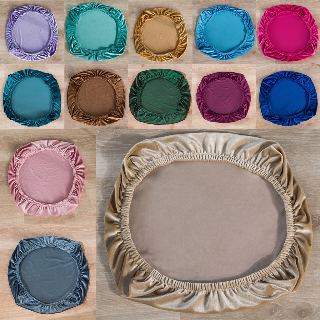 Universal Soft Velvet Stretch Wedding Dining Room Chair Seat Cushion Covers Wedding Banquet Chair Cover Decor Washable Slipcover Shopee Indonesia
