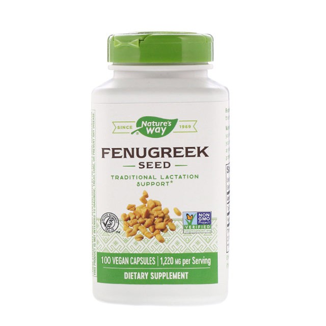 Nature Way Fenugreek Seed 610 mg 100 Ve ORI USA ASI Booster ASI banyak