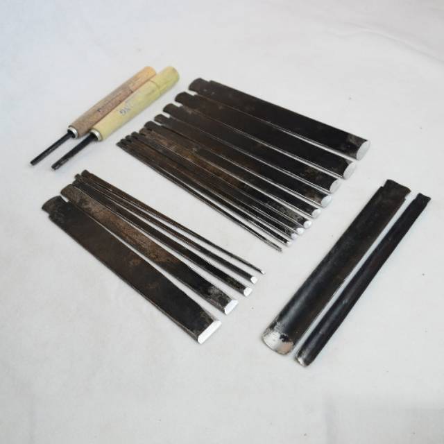 Alat pahat ukir - tatah ukir kayu jepara baja murah