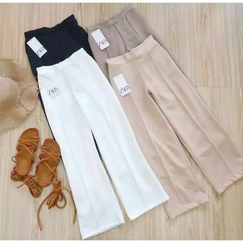 Celana Kulot Cubit Scuba Pant Premium / Kulot Haighwaist Celana Wanita Dewasa Kekinian