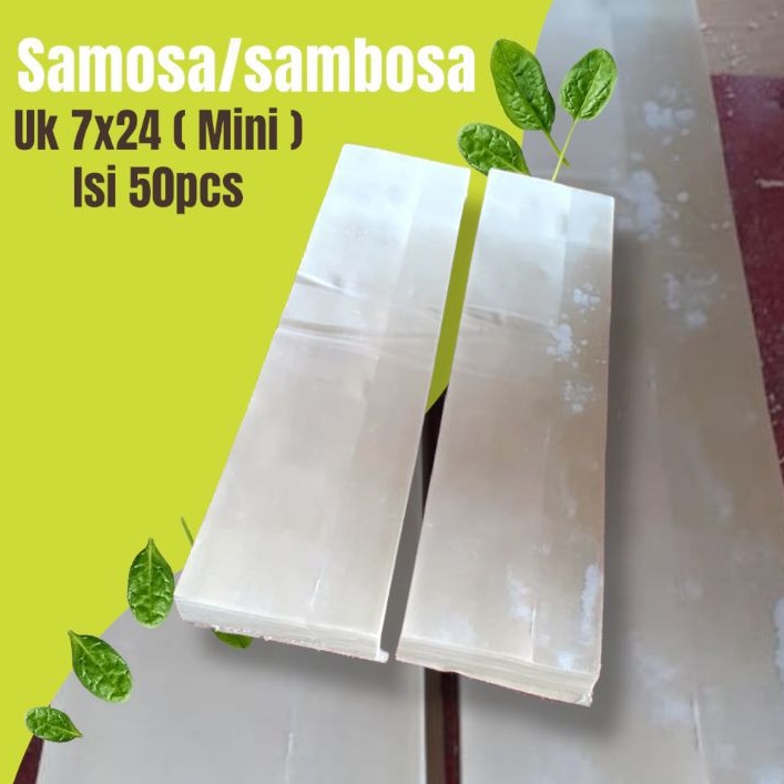 

Kulit sambosa/samosa uk.7x24cm (mini) isi 50pcs