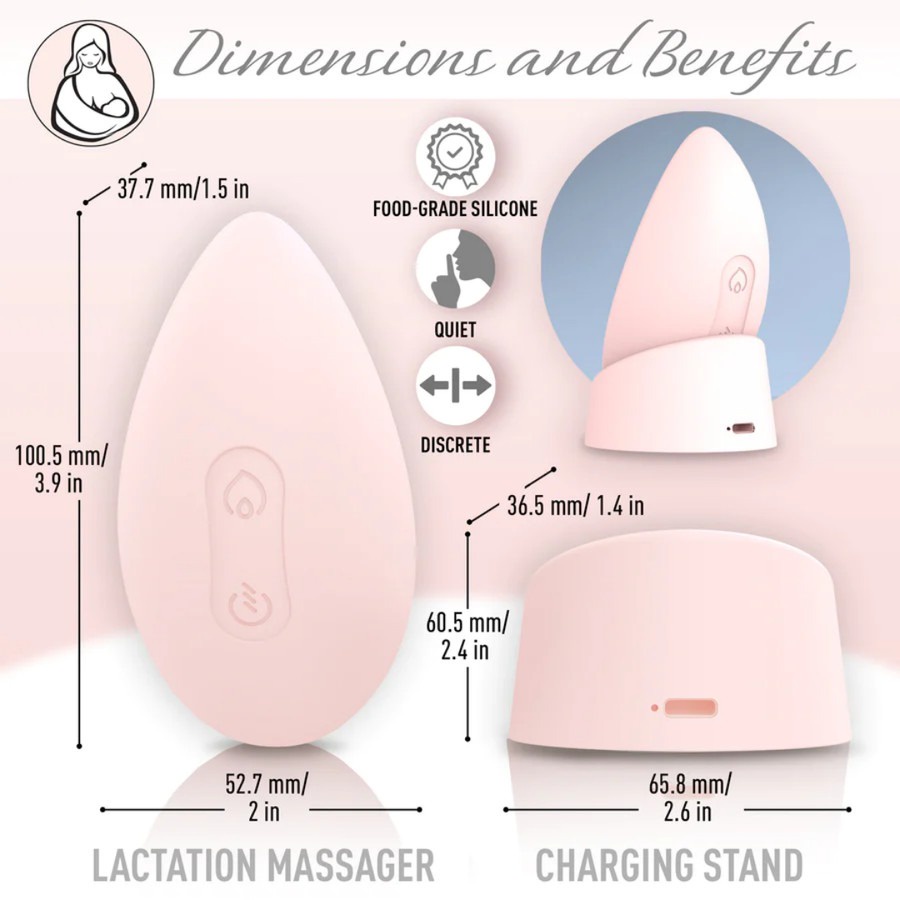 Lumama Pro Warming Lactation Massager | Alat Pijat Laktasi