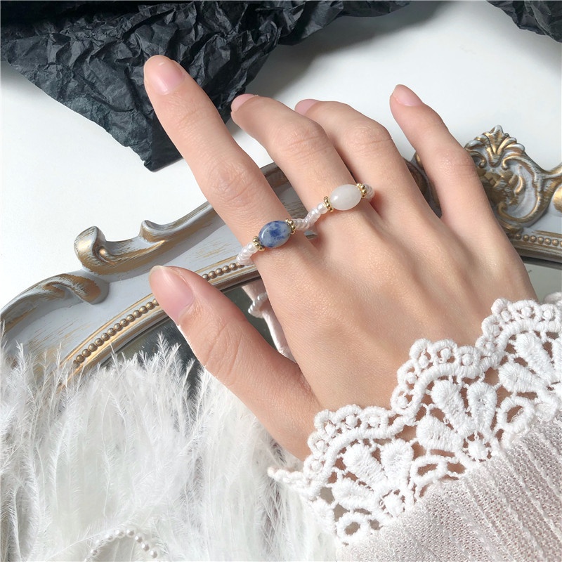 Cincin Mutiara Gaya retro Untuk Wanita