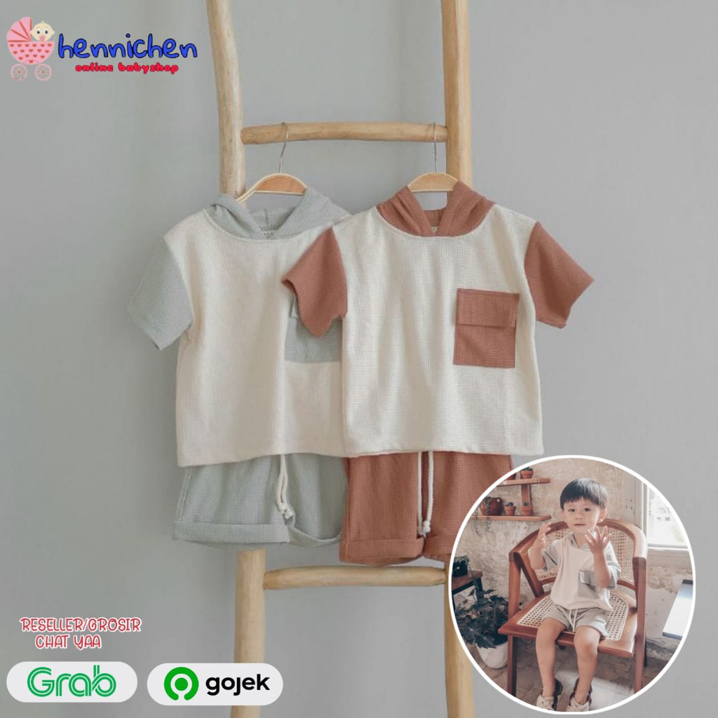 BELL &amp; BO NOORI SET SETELAN HOODIE ANAK 1-4 TAHUN