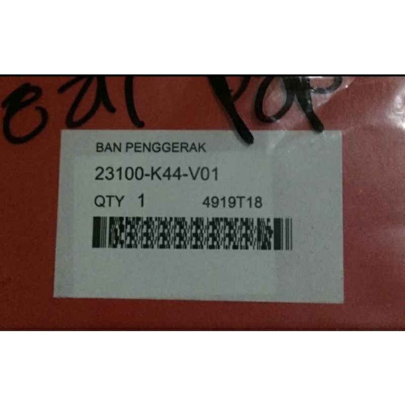 VANBELT V-BELT VAN BELT BEAT POP BEAT ESP BEAT STREET VARIO 110 FI K44 ORI HONDA AHM