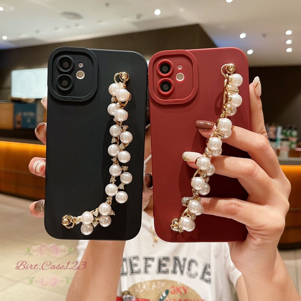 SOFTCASE SILIKON PROCAMERA RANTAI MUTIARA FOR ALL TYPE OPPO VIVO SAMSUNG REALME XIAOMI IPHONE BC6501