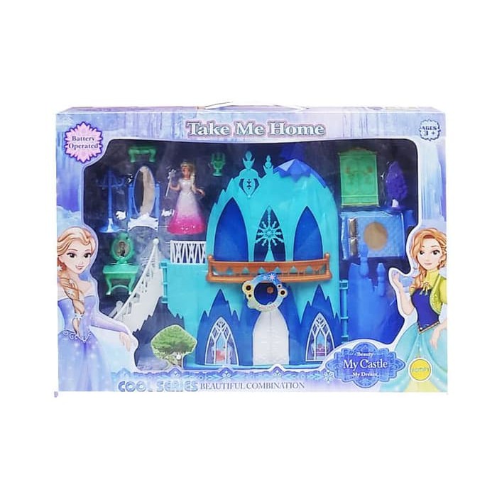 Item - MY CASTLE FROZEN - ELSA / kastil istana besar boneka anna mainan anak - [DNY]