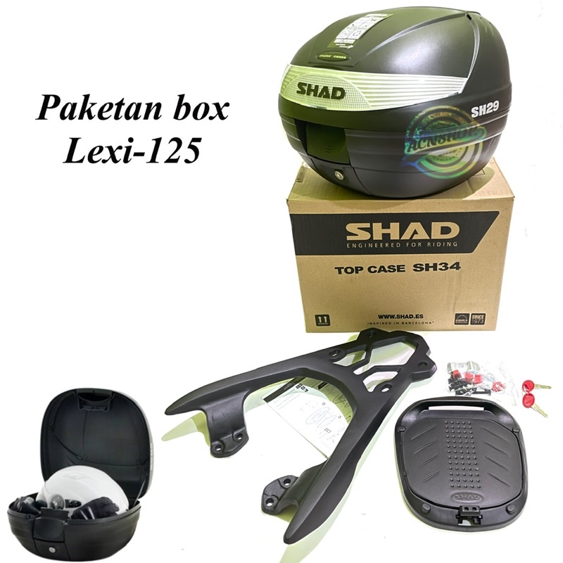 Paketan Box Shad 29 Dan Breket Box Lexi 125