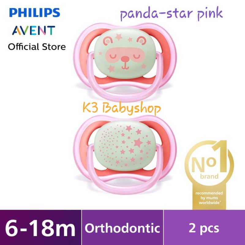 Avent Pacifier 6-18m orthodontic soother empeng bayi dot anak kompeng