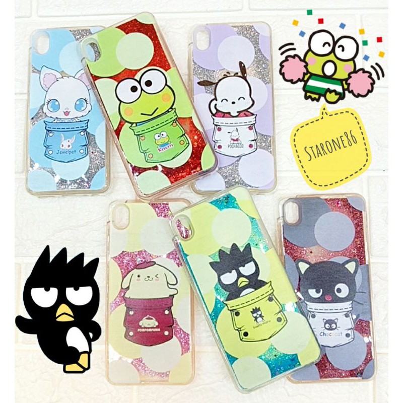 Case Vivo Y91c/Y93 (no finger) Water Glitter Pocket Animal