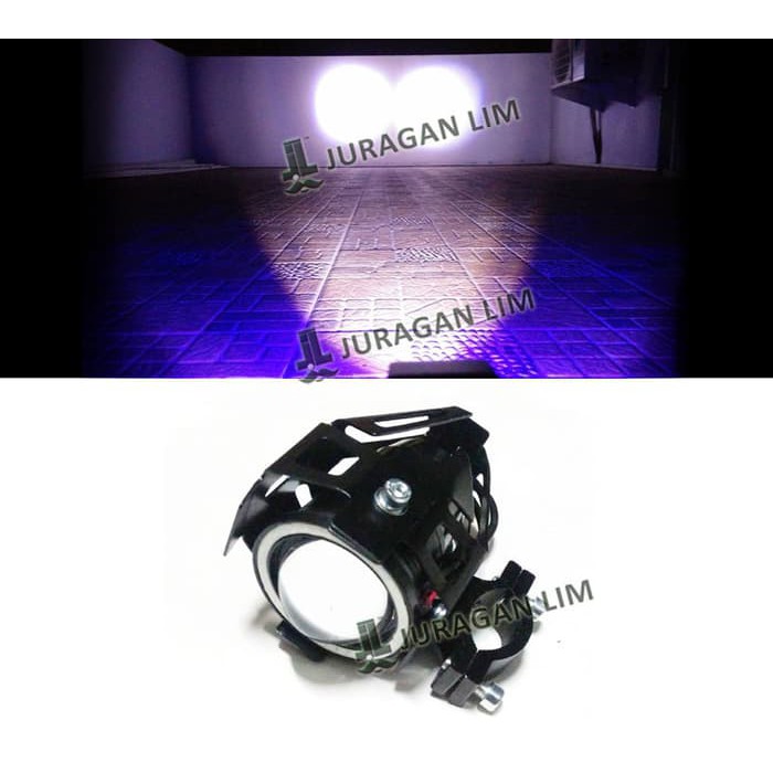 Lampu Sorot Tembak Cree U7 - 2 Cahaya 2 mata [Angel &amp- Devil Eyes]