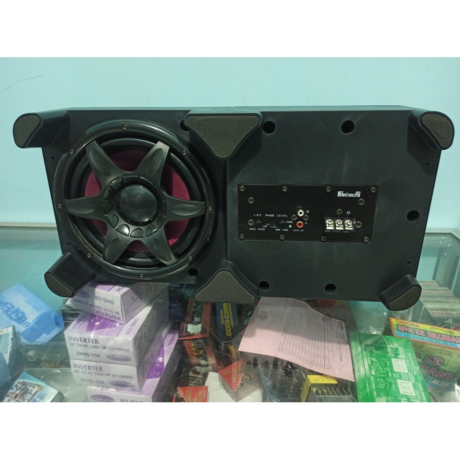 SUBWOOFER AKTIF MOBIL BASS TUBE BELTECH SUPER BASS NEW