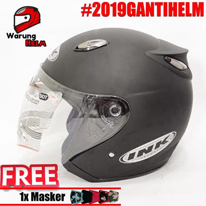 White/Putih Helm Basic INK Centro Grade ORI Bkn KYT-Bogo-Anak-BMC-VOG