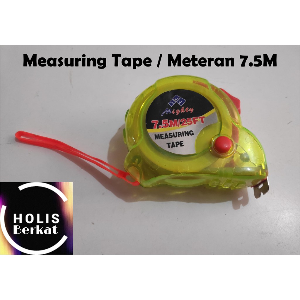 Measuring Tape / Meteran 7.5M Transparant