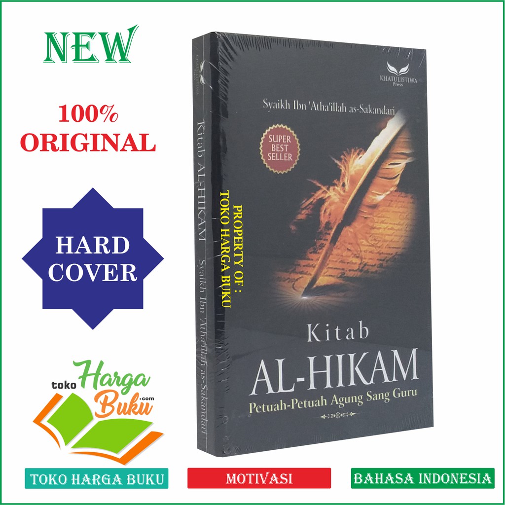 Foto Kitab Al-Hikam - Petuah-Petuah Agung Sang Guru Karya Syaikh Ibn Athaillah As-Sakandari KHT