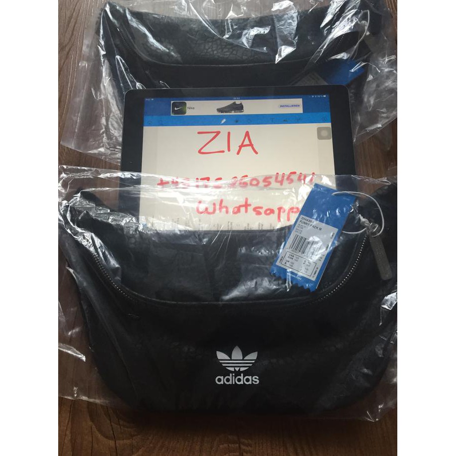 Original Adidas Waist Bag Leather Pouch Bag Tas Pinggang Ready Stock Terupdate