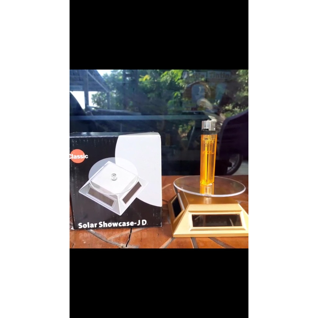 Solar Display  Stand Putar Pajangan Aksesoris