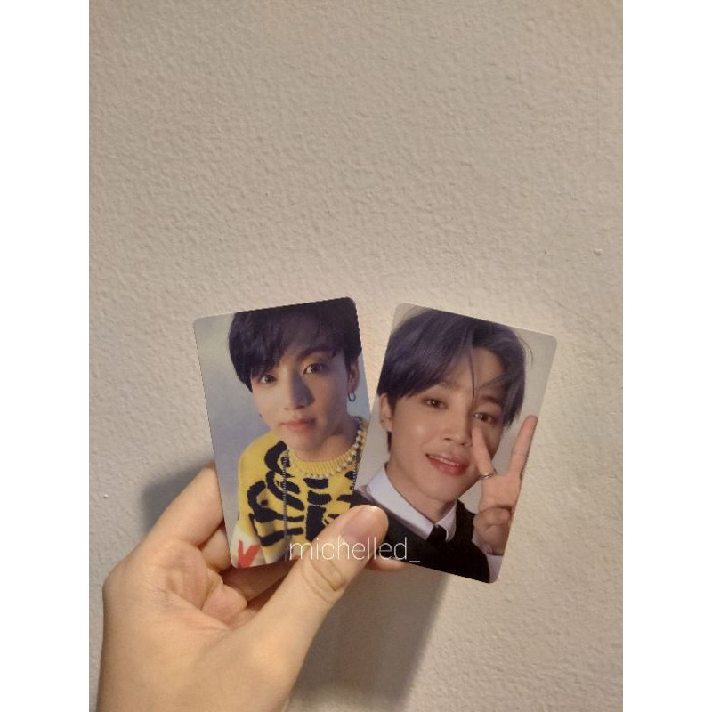 photocard pc bts jimin mots7 ver 4 & jungkook jk mots persona ver 4