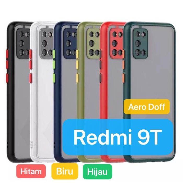 Soft Case Redmi 9T , Poco M3 + Pro / Redmi Note 10 5G Soft My Choice Aero Color Button Matte