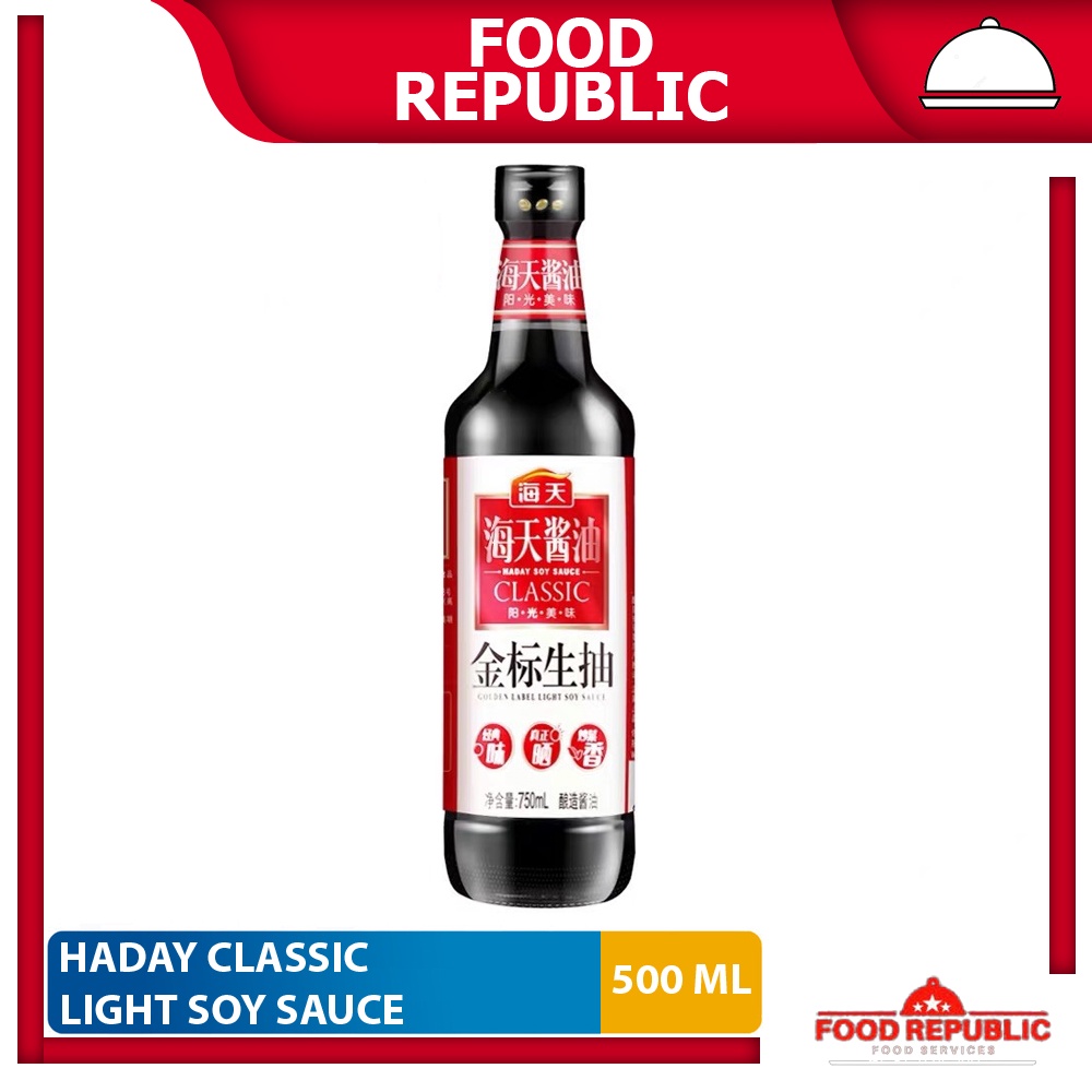 Haday Light Soy Sauce 500 ml Kecap Asin Golden Label HaiTian Halal