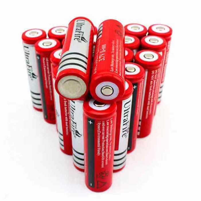 BATERAI BATRAI CAS ULTRAFIRE 18650 3,7V SENTER KIPAS EMERGENCY