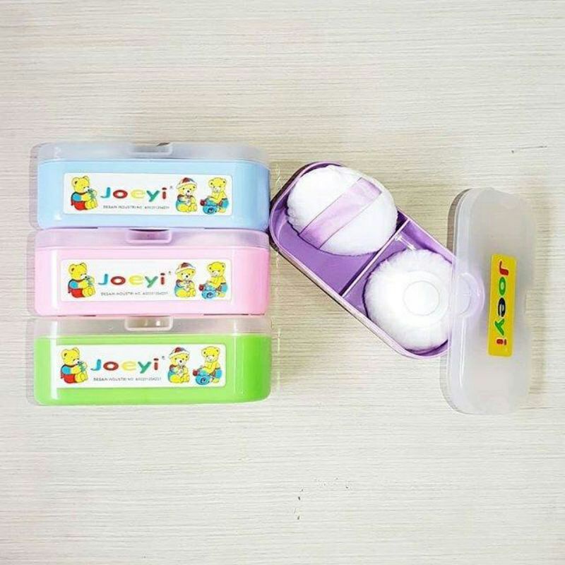 Tempat Bedak Joeyi 2 in 1 Kotak Bahan Kuat Perlengkapan Bayi Newborn Murah