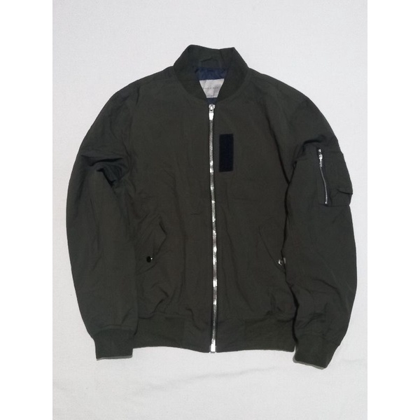 JAKET BOMBER ZARA MAN (SAKU SAMPING) SECOND ORIGINAL