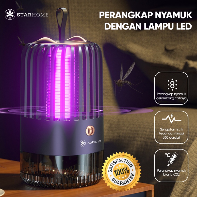 Lampu Nyamuk Perangkap Nyamuk StarHome dengan Cahaya Biru UV Lampu Tidur Mosquito Killer Lamp LED Light BG-005