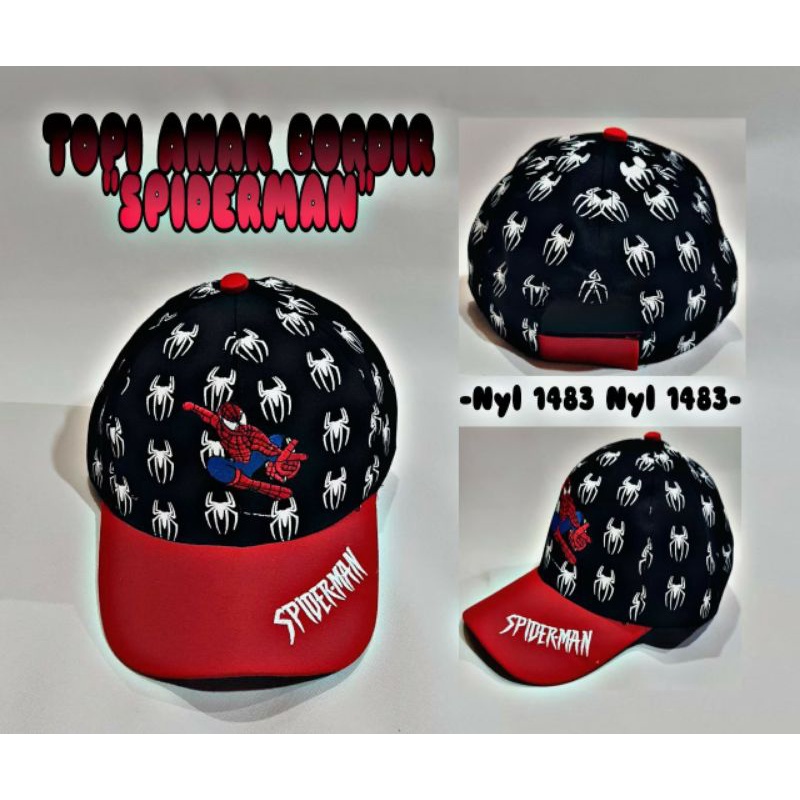 TERMURAH [REALPICT] topi anak Batman Motif bordir